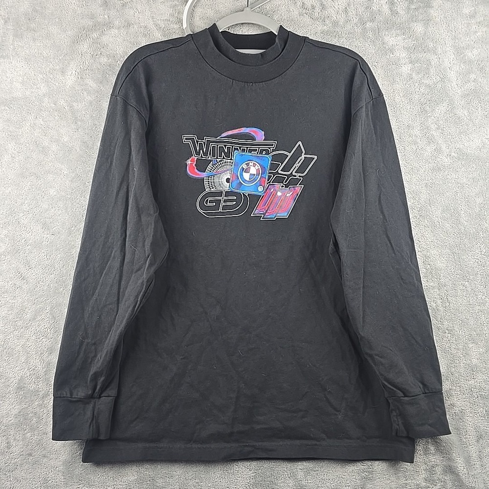 Puma BMW Motorsport T-Shirt Men's Size‎ Large Series Black Long Sleeve Lifestyle